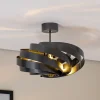 Loftlamper|Loftlamper ^ Euluna Vento loftlampe, antracit, Ø 50 cm