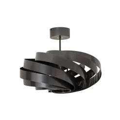 Loftlamper|Loftlamper ^ Euluna Vento loftlampe, antracit, Ø 50 cm