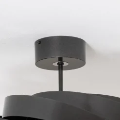 Loftlamper|Loftlamper ^ Euluna Vento loftlampe, antracit, Ø 50 cm