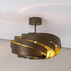 Euluna Gang|Loftlamper > Vento loftlampe, kaffebrun, Ø 50 cm