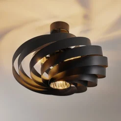 Domiluce Gang|Loftlamper > Vento loftlampe, sort, Ø 60 cm, metal, E27