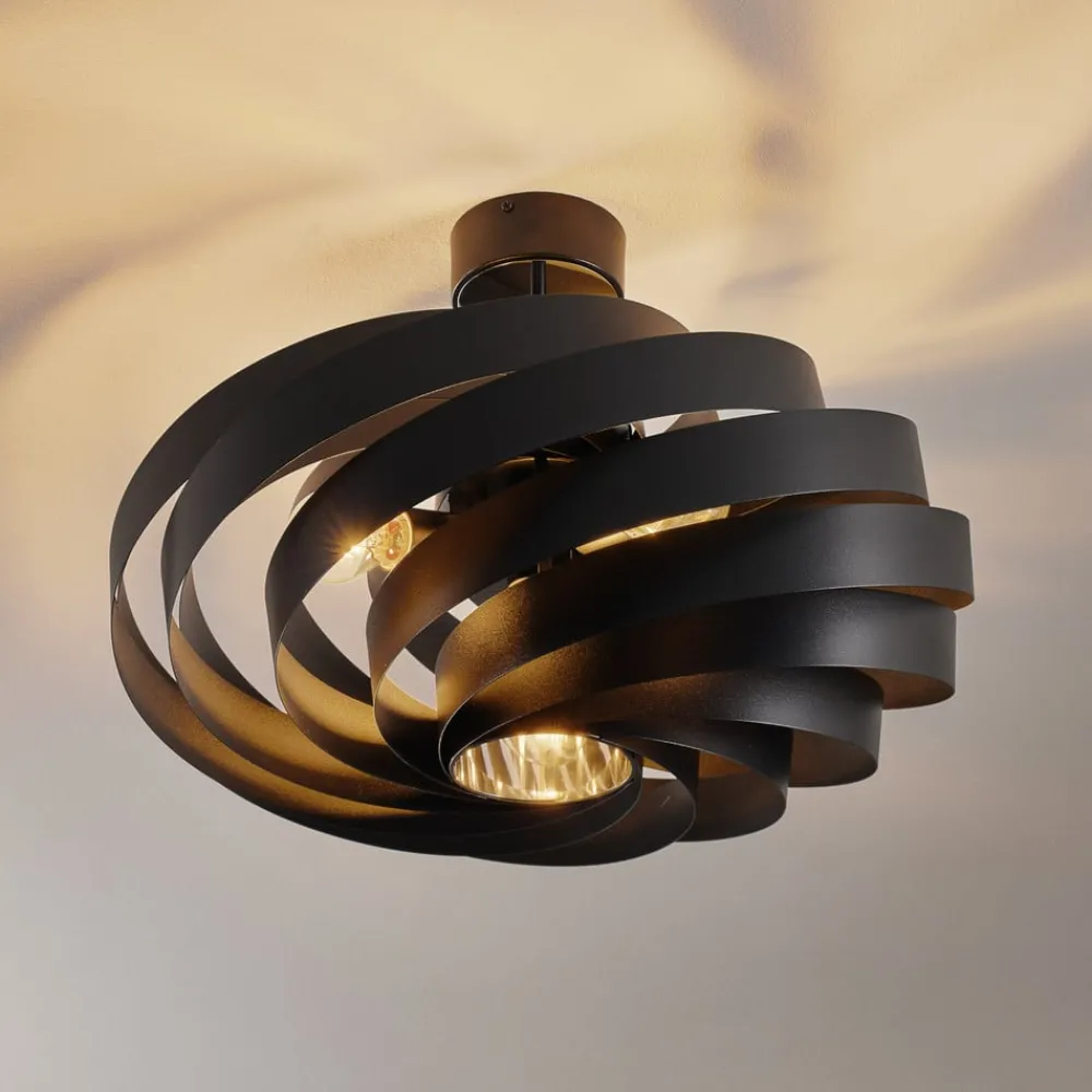 Domiluce Gang|Loftlamper > Vento loftlampe, sort, Ø 60 cm, metal, E27