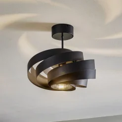 Domiluce Gang|Loftlamper > Vento loftlampe, sort, Ø 40 cm, metal, E27