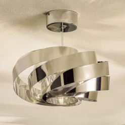 Euluna Loftlamper > Vento loftslampe, krom nikkelfarvet, Ø 40 cm, metal