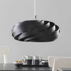 Pendellamper|Gang ^ Domiluce Vento-pendel, sort, Ø 60 cm, metal, E27