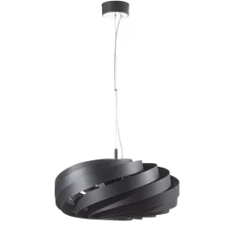 Pendellamper|Gang ^ Domiluce Vento-pendel, sort, Ø 60 cm, metal, E27