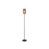 Freelight Gulvlamper|Gulvlamper > Ventotto gulvlampe, sort/guld, højde 165 cm, metal/glas