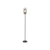 Freelight Gulvlamper > Ventotto gulvlampe, sort/røget, højde 165 cm, metal/glas