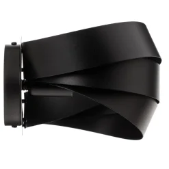 Domiluce Væglamper > Vento væglampe, sort, E14, metal, 14 cm høj