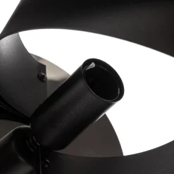 Domiluce Væglamper > Vento væglampe, sort, E14, metal, 14 cm høj