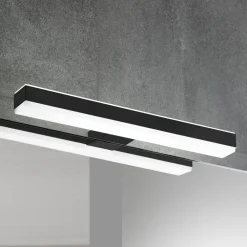 Væg- Og Spejllamper ^ Ebir Veronica LED-spejllampe, bredde 30 cm, sort