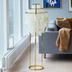 Verpan Gulvlamper > Fun 1STM gulvlampe, messing