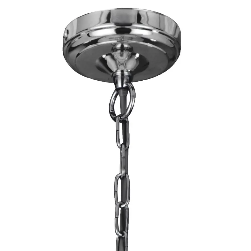 Lysekroner ^ Searchlight Versailles krystal-lysekrone, krom, 55 cm