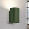 SOLLUX LIGHTING Væglamper|Væglamper > Væglampe ALORA, højde 10 cm, olivengrøn, metal, 1 x GU10