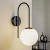 Væglamper ^ Luminex Væglampe Berlin sort/messing