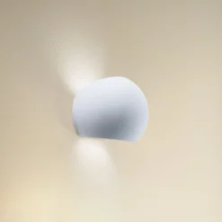 Væglamper ^ SOLLUX LIGHTING Væglampe Bullet op/ned i keramik i hvid