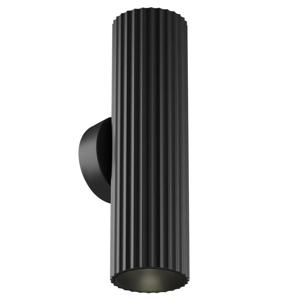 Væglamper|Væglamper ^ Maytoni Væglampe Calipso, sort, højde 20 cm metal 2xGU10 op/ned