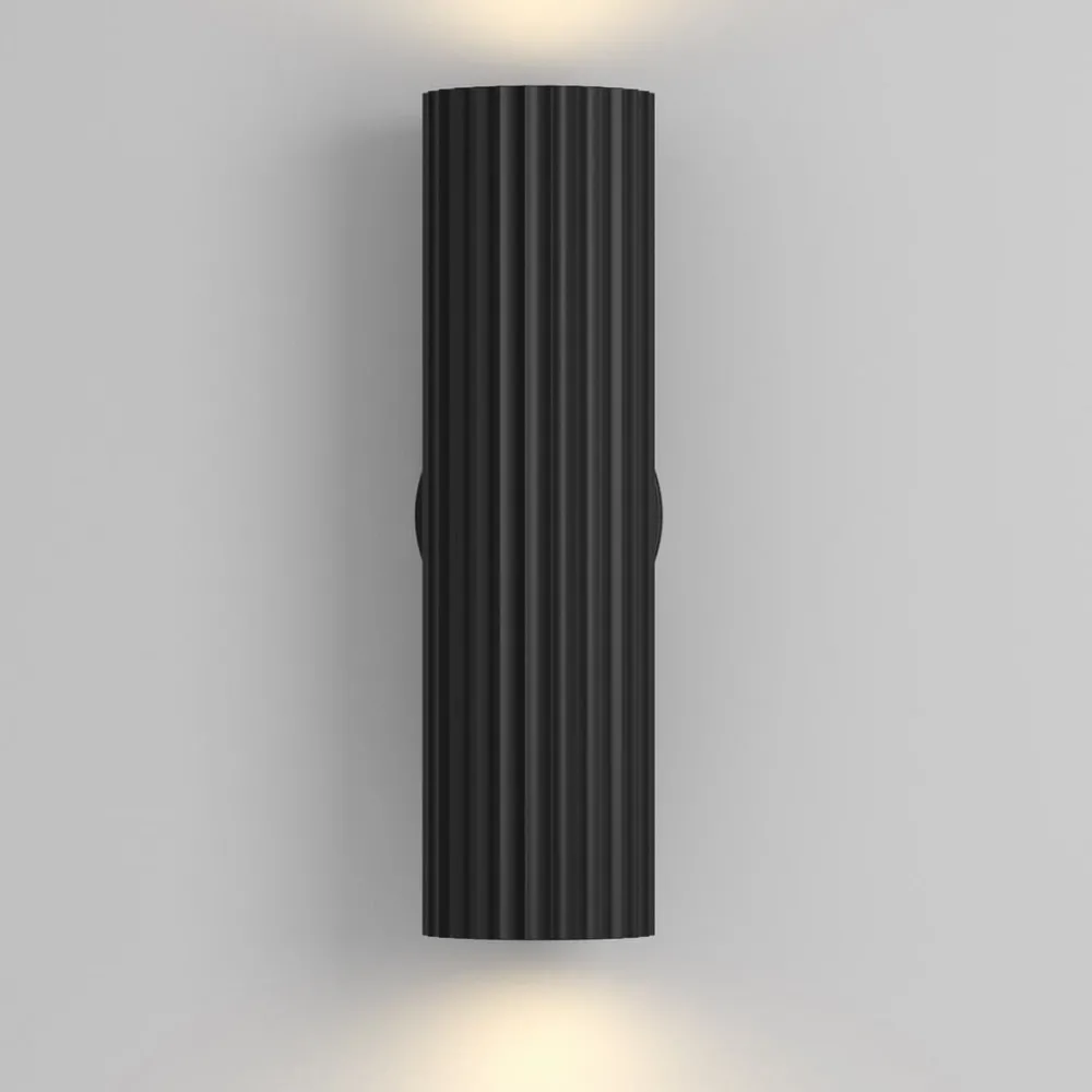 Væglamper|Væglamper ^ Maytoni Væglampe Calipso, sort, højde 20 cm metal 2xGU10 op/ned