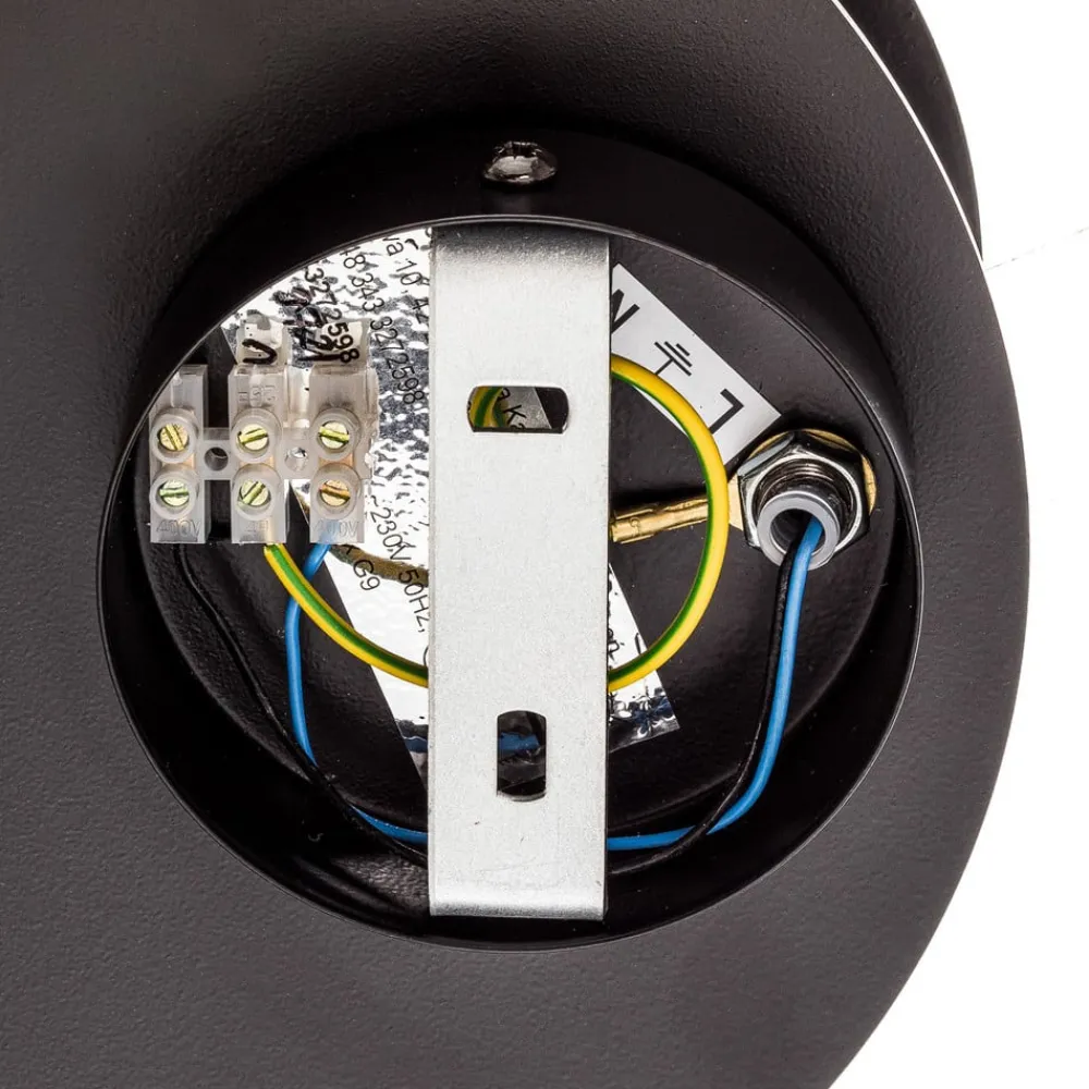 Væglamper|Væglamper ^ EMIBIG LIGHTING Væglampe Circle i rund form, sort