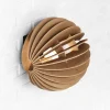 Bæredygtige Lamper ^ MCJ Væglampe Clay, Ø 23 cm, birkfiner, plan, E27