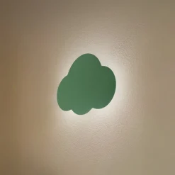 Væglamper|Væglamper ^ TK Lighting Væglampe Cloud, grøn, metal, 38 cm bred, 2 lyskilder, G9