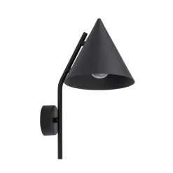 Væglamper|Væglamper ^ TK Lighting Væglampe Cono, 1 lyskilde, sort, E27