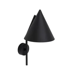 Væglamper|Væglamper ^ TK Lighting Væglampe Cono, 1 lyskilde, sort, E27