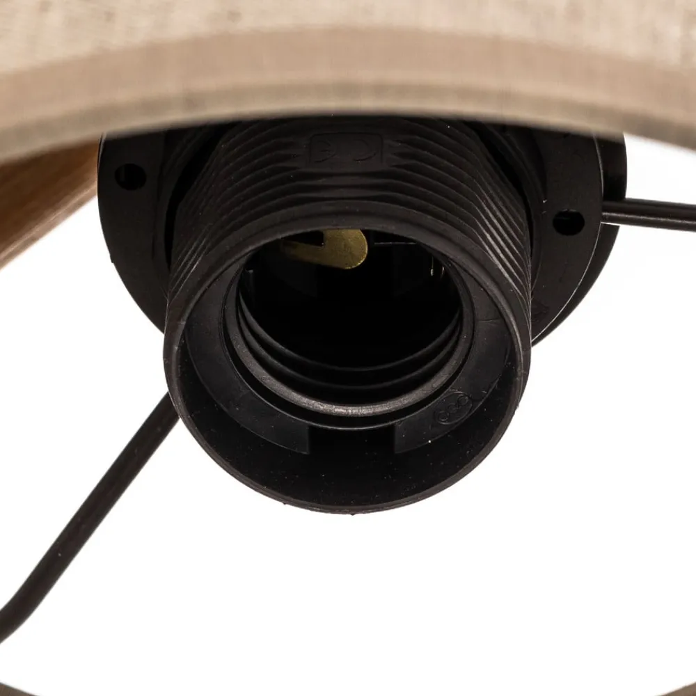 Væglamper ^ TK Lighting Væglampe Deva Nature, tekstil, træ