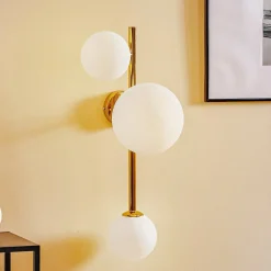 ALDEX Væglamper|Væglamper > Væglampe Dione, 3 lyskilder, guld