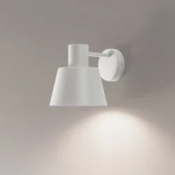 Væglamper|Væglamper ^ SIGMA Væglampe Dunka, taupe, 1 lyskilde, stål, E27, højde 17 cm