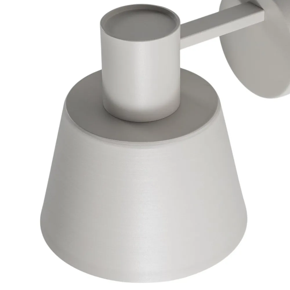Væglamper|Væglamper ^ SIGMA Væglampe Dunka, taupe, 1 lyskilde, stål, E27, højde 17 cm