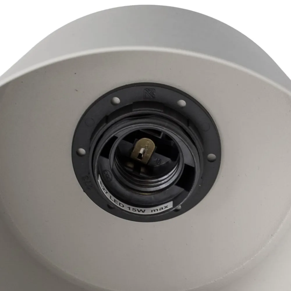 Væglamper|Væglamper ^ SIGMA Væglampe Dunka, taupe, 1 lyskilde, stål, E27, højde 17 cm