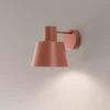 SIGMA Væglamper|Væglamper > Væglampe Dunka, teglrød, 1 lyskilde, stål, højde 17 cm