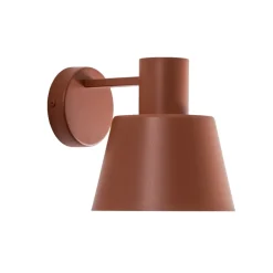 SIGMA Væglamper|Væglamper > Væglampe Dunka, teglrød, 1 lyskilde, stål, højde 17 cm