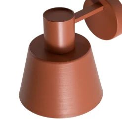 SIGMA Væglamper|Væglamper > Væglampe Dunka, teglrød, 1 lyskilde, stål, højde 17 cm