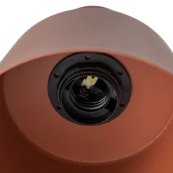 SIGMA Væglamper|Væglamper > Væglampe Dunka, teglrød, 1 lyskilde, stål, højde 17 cm