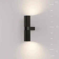 Væglamper|Væglamper ^ Maytoni Væglampe DYNAMICS, sort, højde 23 cm, metal, op/ned