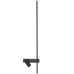 Nowodvorski Lighting Gang|Pendellamper > Væglampe EASY RIGHT, sort Bredde 80 cm Metal GU10 + LED