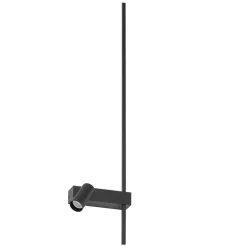 Nowodvorski Lighting Gang|Pendellamper > Væglampe EASY RIGHT, sort Bredde 80 cm Metal GU10 + LED