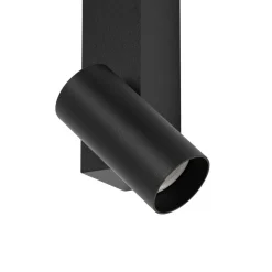 Nowodvorski Lighting Gang|Pendellamper > Væglampe EASY RIGHT, sort Bredde 80 cm Metal GU10 + LED