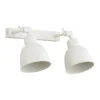 Væglamper|Væglamper ^ Argon Væglampe Emoti, beige, 2 lyskilder, stål, længde 27 cm