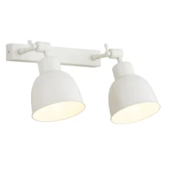 Væglamper|Væglamper ^ Argon Væglampe Emoti, beige, 2 lyskilder, stål, længde 27 cm