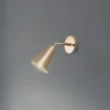 Opviq Gang|Pendellamper > Væglampe Evander, guld, metal, højde 21 cm, E27