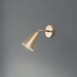 Opviq Gang|Pendellamper > Væglampe Evander, guld, metal, højde 21 cm, E27