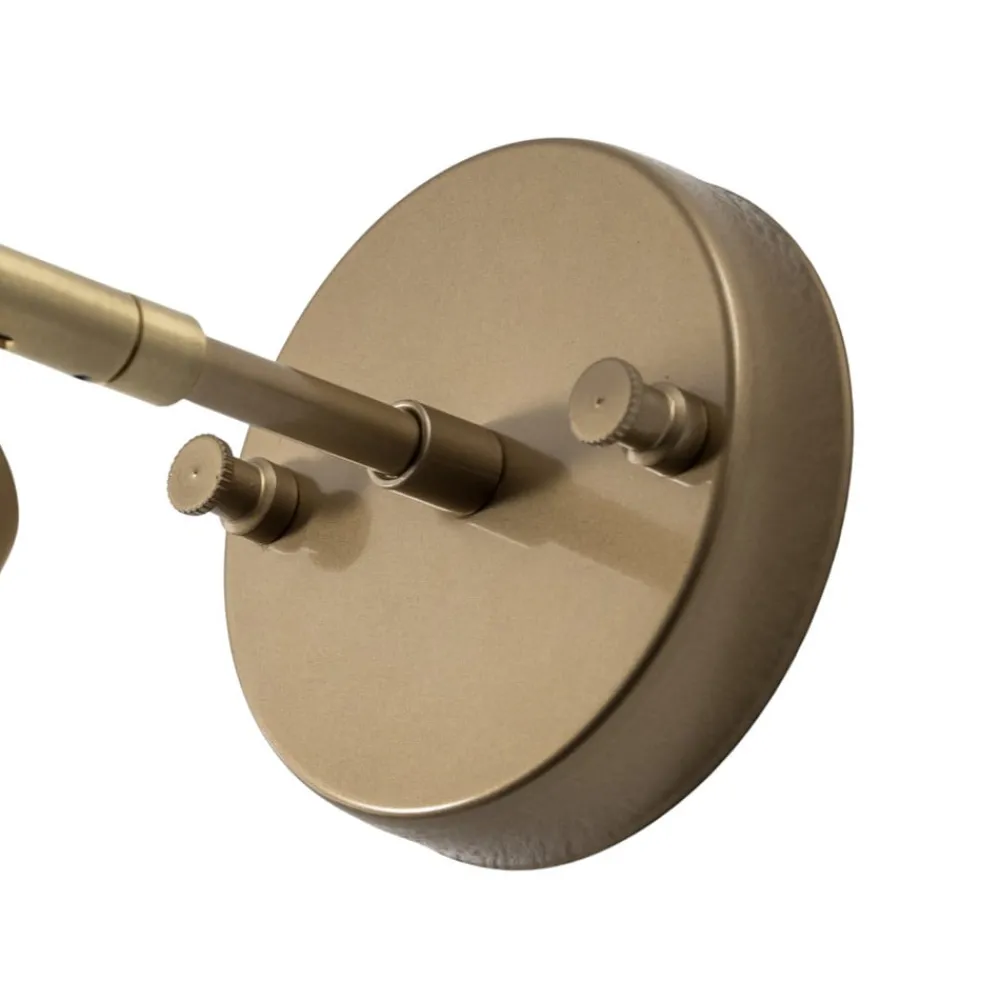 Opviq Gang|Pendellamper > Væglampe Evander, guld, metal, højde 21 cm, E27