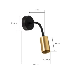 Nowodvorski Lighting Væglamper > Væglampe Eye Flex S, messing
