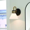 Væg- Og Spejllamper ^ KICHLER Væglampe Farum 1, sort/bronzefarvet, stål, glas, G9