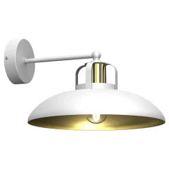 Eko-Light Væglamper > Væglampe Felix, hvid/guld