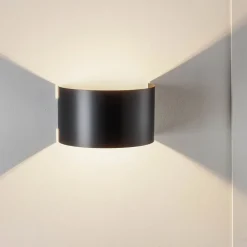 EMIBIG LIGHTING Væglamper|Væglamper > Væglampe Fold med buet skærm i sort
