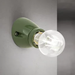 ORION Væglamper > Væglampe Frost, grøn, keramik, E27